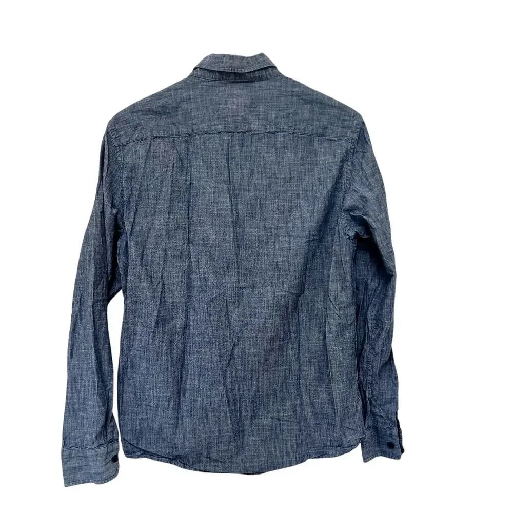 Banana Republic Untucked Slim Fit Long Sleeve Button Down Sz M